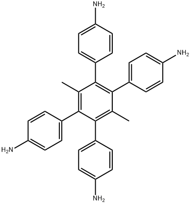 4',5'-双(4-氨基苯基)-3',6'-二甲基-[1,1':2',1''-三联苯]-4,4''-二胺 结构式