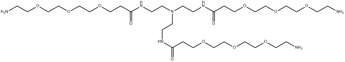 Tri(Amino-PEG3-amide)-amine 结构式