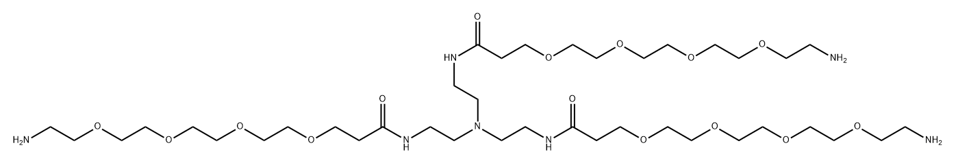 Tri(Amino-PEG4-amide)-amine 结构式