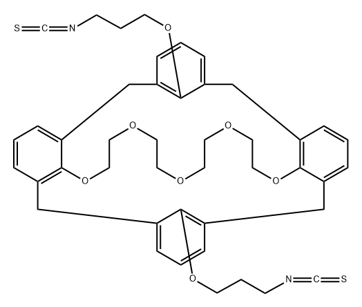 25,27-bis[(3-isothiocyanatopropyl)oxy]calix[4]arene-crown-5 结构式