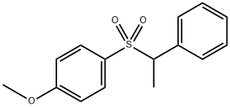 1-methoxy-4-((1-phenylethyl)sulfonyl)benzene 结构式