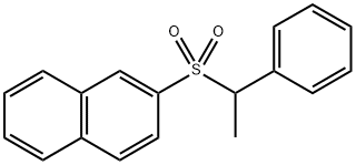 2-((1-phenylethyl)sulfonyl)naphthalene 结构式