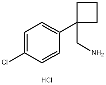 (1-(4-氯苯基)环丁基)甲胺盐酸盐 结构式