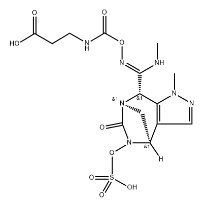 6-OXA-4,7,9-TRIAZADEC-7-ENOIC ACID, 5-OXO-8- [(4R,7R,8S)-4,5,6,8-TETRAHYDRO-1-METHYL-6-OXO5-(SULFOO 结构式