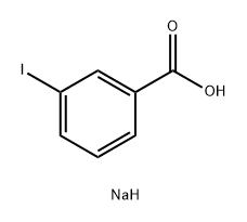 Benzoic acid, 3-iodo-, sodium salt (1:1) 结构式