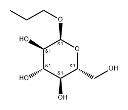 α-D-Glucopyranoside, propyl 结构式