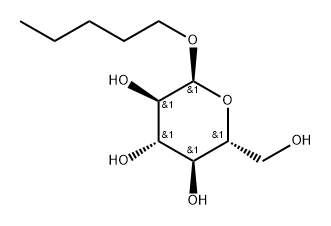 α-D-Glucopyranoside, pentyl 结构式
