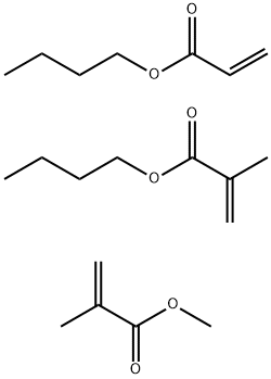 2-甲基-2-丙烯酸丁酯与2-丙烯酸酯和2-甲基-2-丙烯酸甲酯的聚合物 结构式