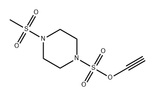 ethynyl 4-(methylsulfonyl)piperazine-1-sulfonate 结构式