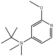 4-[(1,1-Dimethylethyl)dimethylsilyl]-2-methoxypyridine 结构式