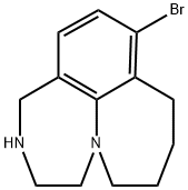 1-溴-4,5,6,7,8,9,10,11-八氢-5,7A-二氮杂苯并[EF]庚烯 结构式