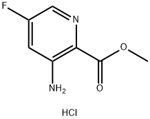 3-Amino-5-fluoro-pyridine-2-carboxylic acid methyl ester dihydrochloride 结构式