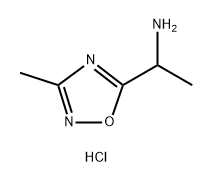 1,2,4-Oxadiazole-5-methanamine, α,3-dimethyl-, hydrochloride (1:2) 结构式