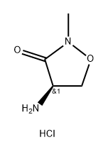 (R)-4-氨基-2-甲基异噁唑烷-3-酮盐酸盐 结构式