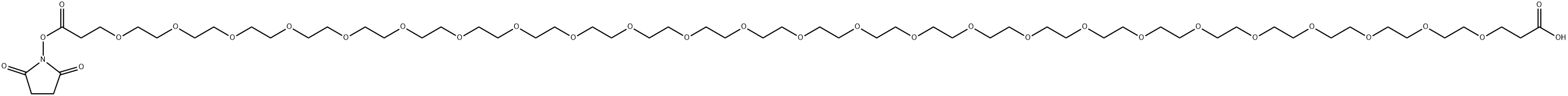 Acid-PEG25-NHS ester 结构式