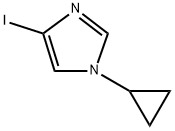 1-环丙基-4-碘-1H-咪唑 结构式