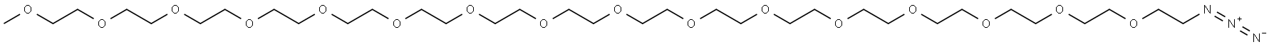 M-PEG16-AZIDE 结构式