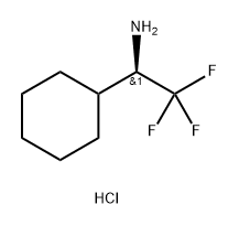 (R)-1-环己基-2,2,2-三氟乙-1-胺盐酸盐 结构式