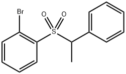 1-bromo-2-((1-phenylethyl)sulfonyl)benzene 结构式
