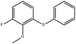 1-Fluoro-2-methoxy-3-(phenylthio)benzene 结构式