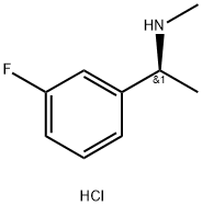 (S)-1-(3-氟苯基)-N-甲基乙胺盐酸盐 结构式