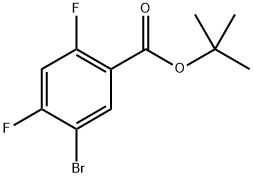 5-溴-2,4-二氟苯甲酸叔丁酯 结构式