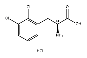 (S)-2-氨基-3-(2,3-二氯苯基)丙酸盐酸盐 结构式