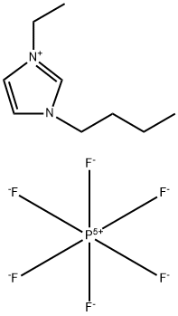 1-丁基-3-乙基味唑六氟磷酸盐 结构式