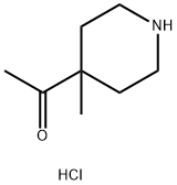 1-(4-甲基哌啶-4-基)乙酮盐酸盐 结构式
