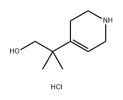 2-Methyl-2-(1,2,3,6-tetrahydro-pyridin-4-yl)-propan-1-ol hydrochloride 结构式