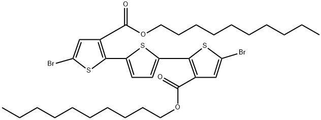 2'-三噻吩]-3,3"-二羧酸二癸酯 结构式