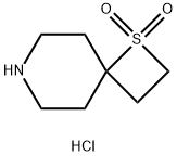 1-硫杂-7-氮杂螺[3.5]壬烷1,1-二氧化物盐酸盐 结构式