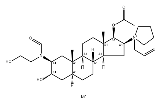 罗库溴铵杂质59溴化物 结构式