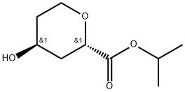 (2S,4S)-4-羟基四氢-2H-吡喃-2-羧酸异丙酯 结构式