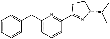 2-[ ( 4S ) - 4 , 5 -二氢- 4 - ( 1 -甲基乙基) - 2-恶唑基]-6- (苯基甲基)吡啶 结构式