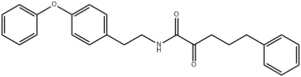 Benzenepentanamide, α-oxo-N-[2-(4-phenoxyphenyl)ethyl]- 结构式