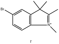 5-溴-1,2,3,3-四甲基-3H-吲哚碘化物 结构式