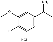 1-(4-氟-3-甲氧基苯基)乙-1-胺盐酸盐 结构式