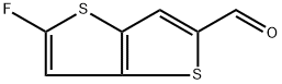 5-氟噻吩并[3,2-B]噻吩-2-甲醛 结构式