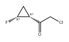 2-氯-1-((1R,2R)-2-氟环丙基)乙酮 结构式