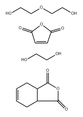 2,5-呋喃二酮和2,2-氧代双(乙醇)的聚合物 结构式