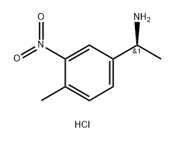 (1S)-1-(4-METHYL-3-NITROPHENYL)ETHYLAMINE HYDROCHLRIDE 结构式