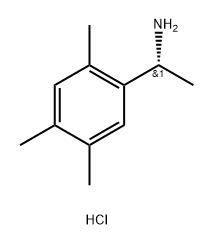 (1R)-1-(2,4,5-三甲基苯基)乙-1-胺盐酸盐 结构式