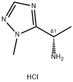 (S)-1-(1-Methyl-1H-1,2,4-triazol-5-yl)ethanamine hydrochloride 结构式