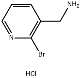 (2-溴吡啶-3-基)甲胺(盐酸盐)(1:1) 结构式