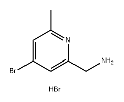 (4-溴-6-甲基吡啶-2-基)甲胺(二氢溴化物) 结构式