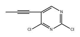 2,4-二氯-5-(丙-1-炔-1-基)嘧啶 结构式
