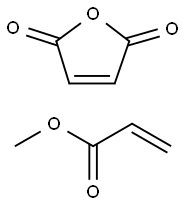 马来酸酐与丙烯酸甲酯的共聚物 结构式