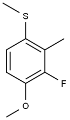 (3-Fluoro-4-methoxy-2-methylphenyl)(methyl)sulfane 结构式