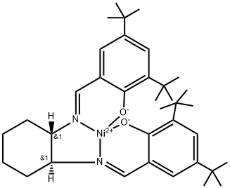 [(1S,2S)-1,2-Cyclohexanediamino-N,N'-bis(3,5-di-t-butylsalicylidene)]nickel 结构式